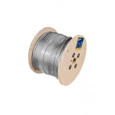 CAP218 Cable acero PVC 7X19 1/4 pulgadas X75m