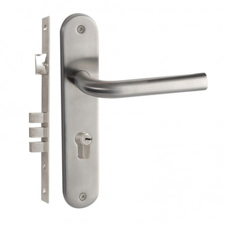 LCHSSPE Manija acero inox Chatel placa llave estándar entrada Lock