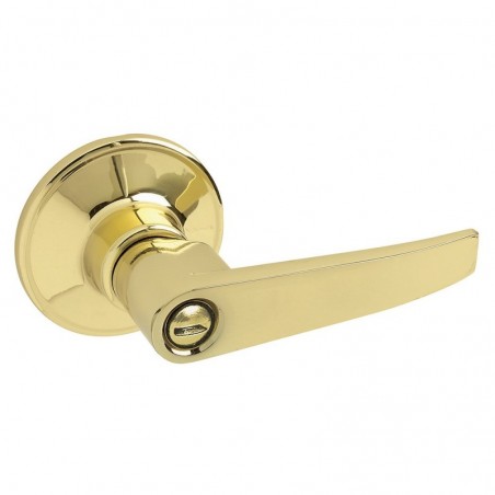 LV130B Manija tubular Vail baño latón brillante Lock