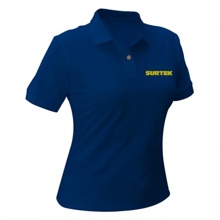 SPODZM Playera tipo polo para dama Surtek azul talla XL Surtek