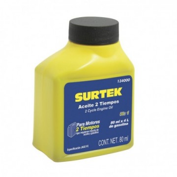 134000 Aceite 2 tiempos 80 ml Surtek