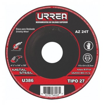 U368 Disco t/27 metal41/2x1/8 pulgadas m/pes Urrea
