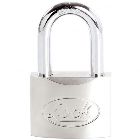 L22L40DCSB Candado acero largo llave de discos 40mm cromo satinado Lock