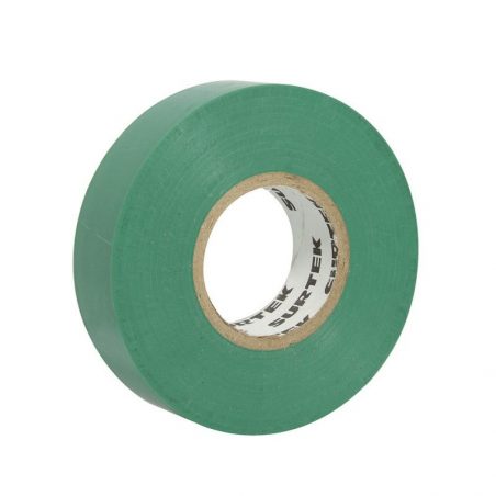 138004 Cinta para aislar verde 19 mm x 18 m Surtek