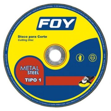 143526 Disco abrasivo tipo 1 para metal 9" x 3 mm Foy