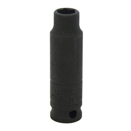 7712H Dado de impacto largo cuadro de 3/8", 6 puntas, en pulgadas, 3/8" Urrea