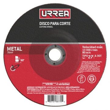 AMCD07 Disco abrasivo tipo 27 para metal 7" x 1/8" Urrea