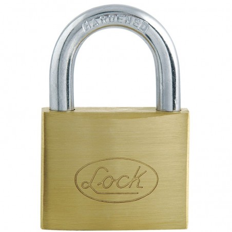 L22S63ELBB Candado de acero corto llave estándar 63mm latonado Lock