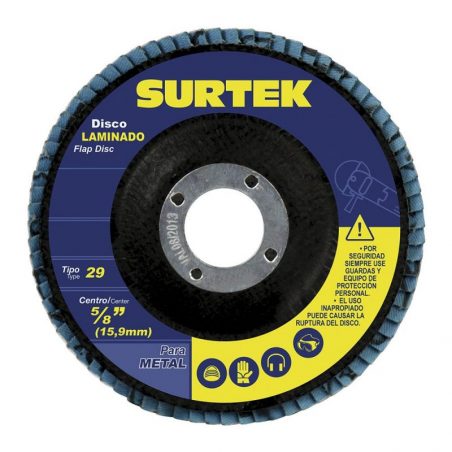 DLZ456 Disco laminado tipo 29 grano 60, 4-1/2" Surtek