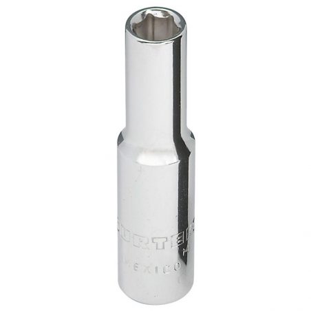 F4408HL Dado largo cuadro de 1/4", 6 puntas, en pulgadas, 1/4" Surtek