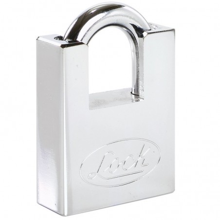 L22A40DCSB Candado acero antipalanca llave discos cromo satinado Lock