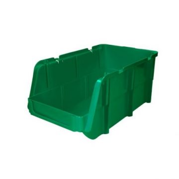 GAVV1 Gaveta plástica color verde pico de pato 7" x 4" x 3" Surtek