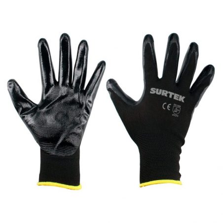 GNNC Guantes de Nailon con recubrimiento de nitrilo CH Surtek