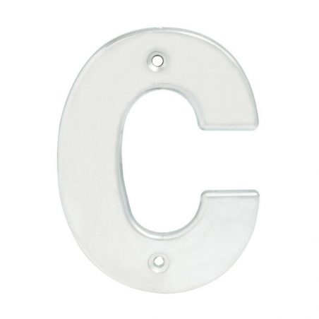 L70CC Letra C bold 4" cromo satinado Lock