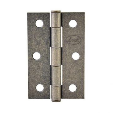 LBA15LA Bisagra alargada de acero latón antiguo 1" x 1.06" Lock