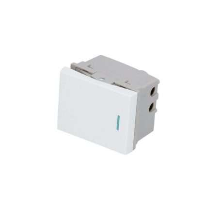 P606B Interruptor 1/2, línea Premium, color blanco Surtek