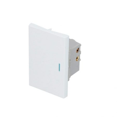 P607B Interruptor 1/1, línea Premium, color blanco Surtek