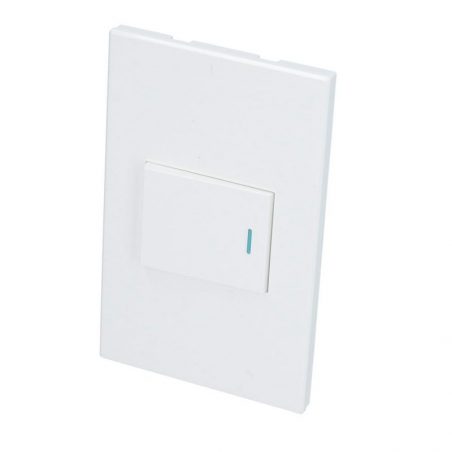 P620B Placa 1 Interruptor 1/2, línea Premium, color blanco Surtek