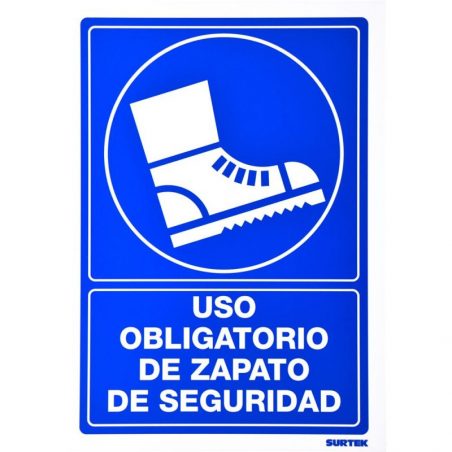 SES10 Señal "Uso obligatorio de zapato de seguridad" Surtek