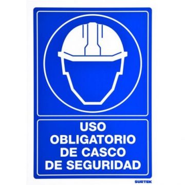 SES12 Señal "Uso obligatorio de casco de seguridad" Surtek