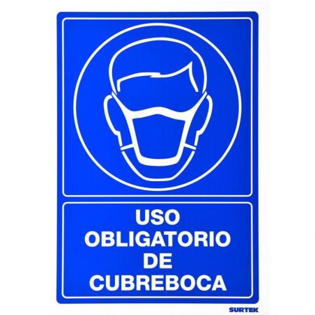 SES22 Señal "Uso obligatorio de cubre bocas" Surtek