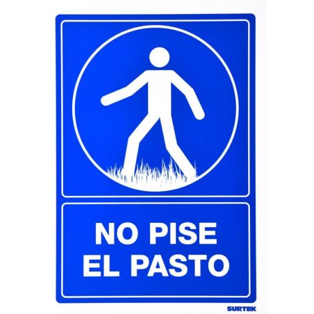 SES23 Señal "No pise el pasto" Surtek