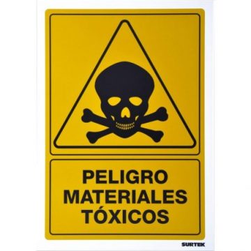 SES35 Señal "Peligro materiales tóxicos" Surtek