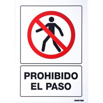 SES41 Señal "Prohibido el paso" Surtek