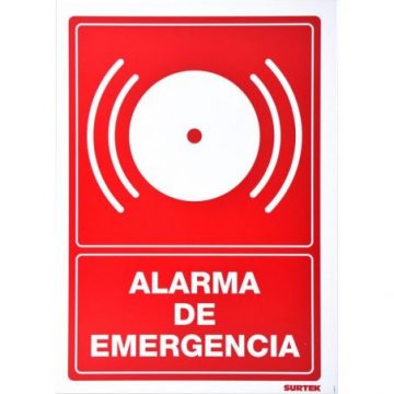 SES46 Señal "Alarma de emergencia" Surtek