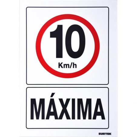 SES50 Señal "10 km/h máxima" Surtek