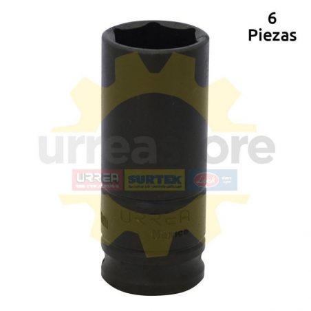 7013M Dado de impacto 3/8 pulgadas largo 6 puntas 13 mm Urrea