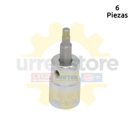 4990-3/16 Dado 3/8 pulgadas punta hexagonal 3/16 pulgadas Urrea