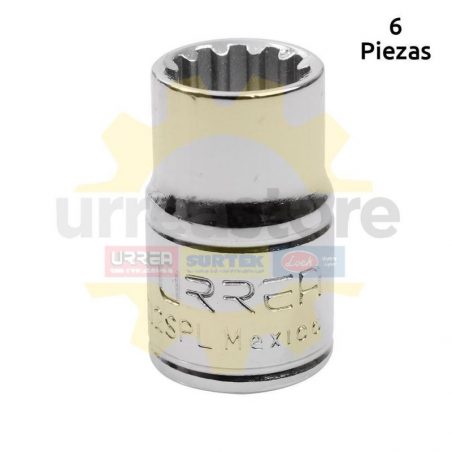 5212SPL Dado 3/8 pulgadas spline No. 12 Urrea