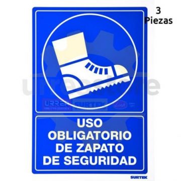 SES10 Señal "Uso obligatorio de zapato de seguridad" Surtek