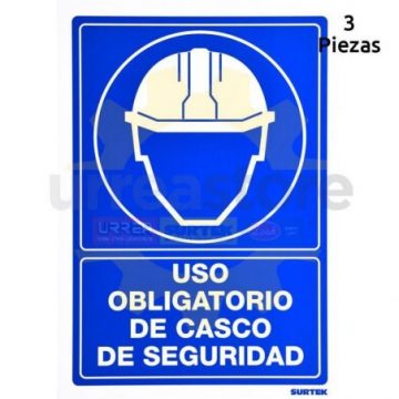 SES12 Señal "Uso obligatorio de casco de seguridad" Surtek