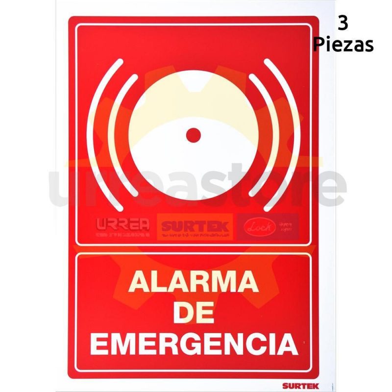 Cartel alarma de emergencia, señalamiento de seguridad – Safety Depot Mx