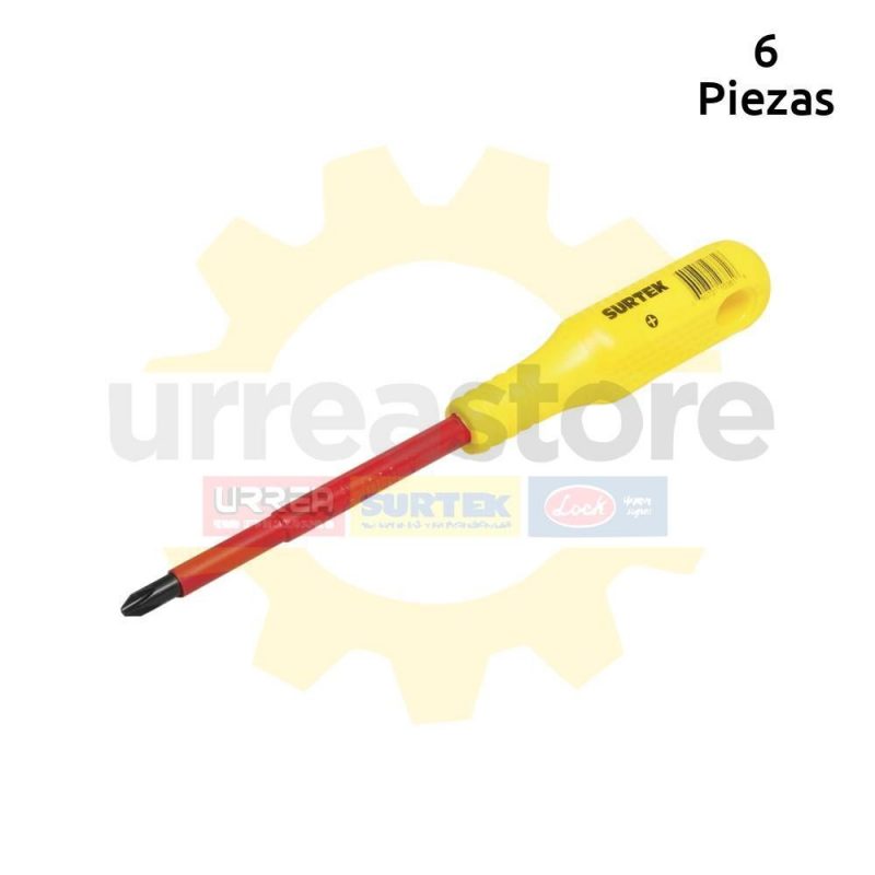 Destornillador amarillo barra redonda punta Torx® T20 Surtek