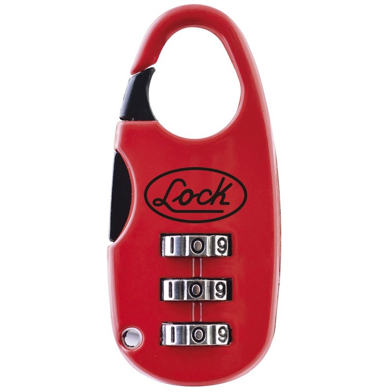Candado de combinación digital maletero 20 mm rojo Lock L21M20PT