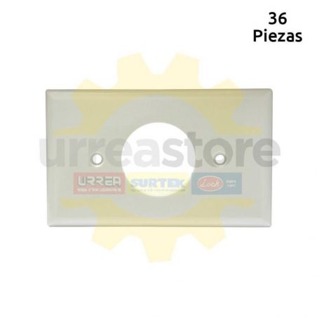 136601 Placa de plástico para contacto sencillo Surtek