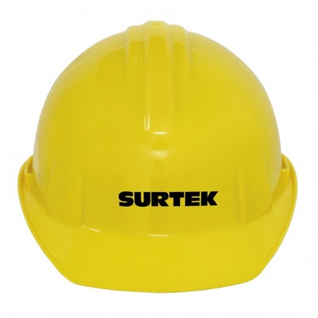 137308 Casco de seguridad con ajuste de matraca amarillo Surtek