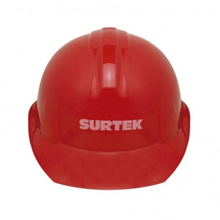 137312 Casco de seguridad con ajuste de intervalos rojo Surtek