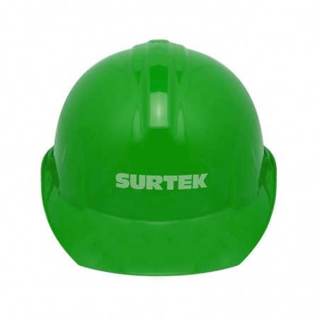 137313 Casco de seguridad con ajuste de intervalos verde Surtek