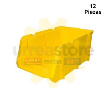 GAVA1 Gaveta plástica color amarillo pico de pato 7" x 4" x 3" Surtek