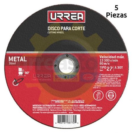 AMCD07 Disco t/27 metal 7x1/8 pulgadas  gral Urrea