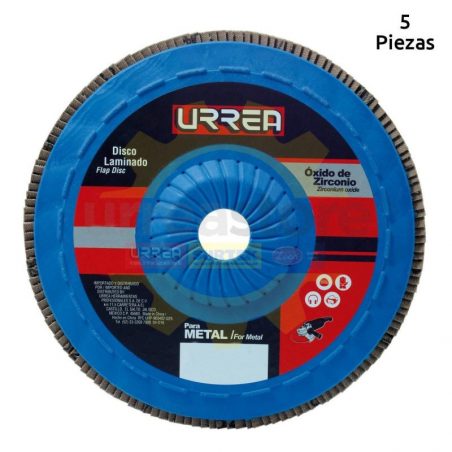 FD712P Disco laminado 7 pulgadas  X 7/8 pulgadas  8,500 RPM, Grano 120 Urrea