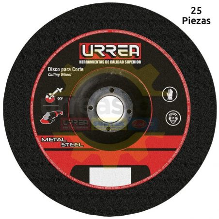 U782 Disco t/27 metal 9x1/8 pulgadas  e/pes Urrea