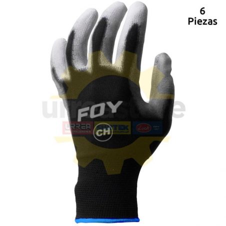 GNPCF Guantes de nailon con recubrimiento de poliuretano talla CH