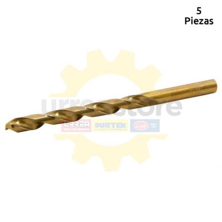 BC85M Broca con cobalto de acero de alta velocidad métrica de 8.5 mm zanco recto Urrea