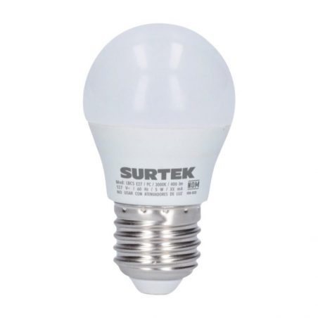 LBC5 Lámpara de LED tipo bulbo A19, 5 W luz cálida