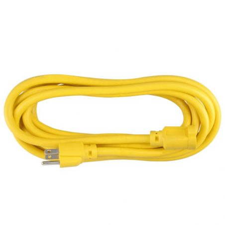 EEX6 Extensión eléctrica uso extra rudo aterrizada color amarillo, 6 m